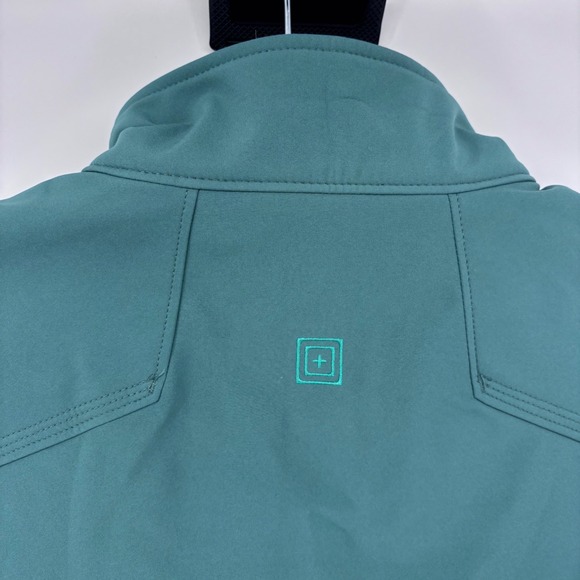 5.11 Tactical Jacket Womens Full Zip Outdoor Softshell Coat Teal Blue - Picture 7 of 7